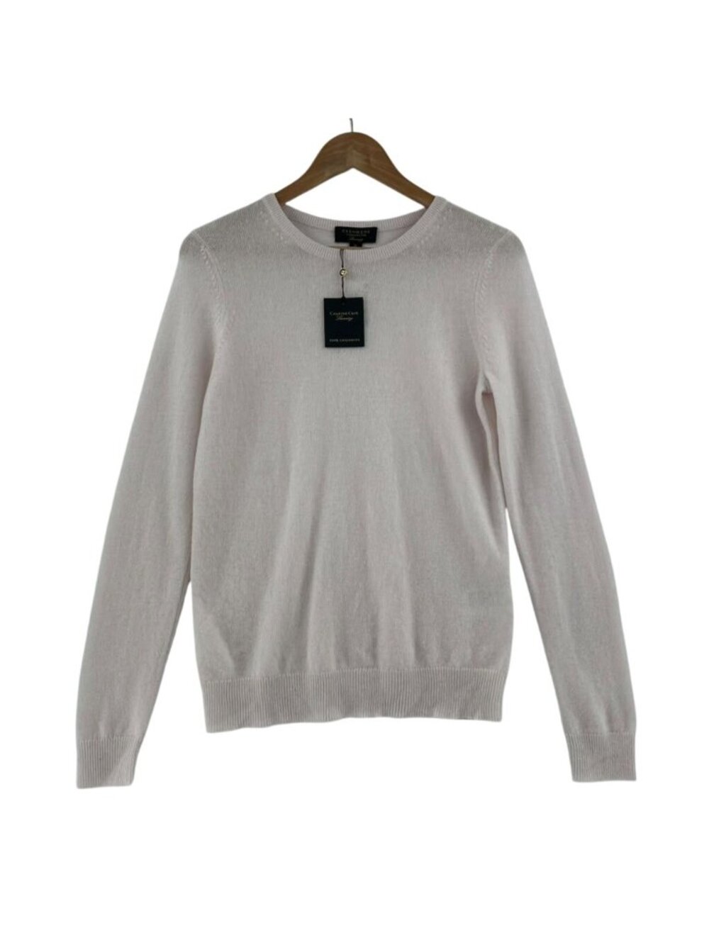 Charter Club Luxury 100% Cashmere Sweater Women’s Size XS Pale Pink Crewneck NWT